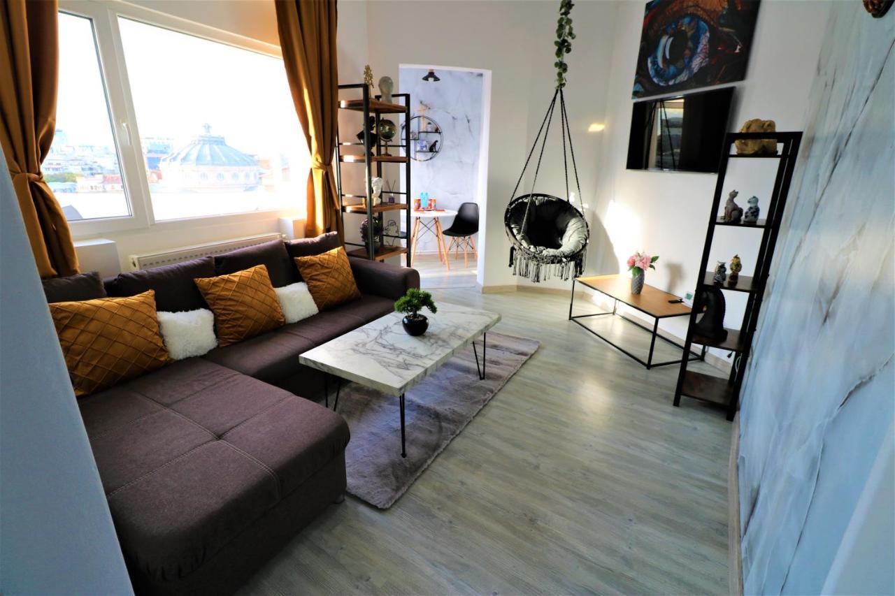 Athenee Palace Apartment - Panoramic View Terrace & Balcony - Free Minibar Bucharest Exterior photo
